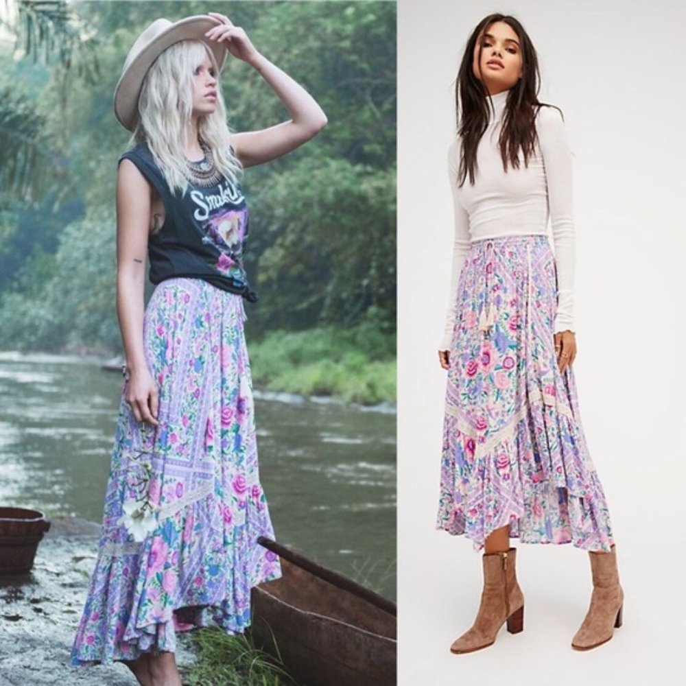 Spell Gypsy Collective BABUSHKA Lavender Skirt XS